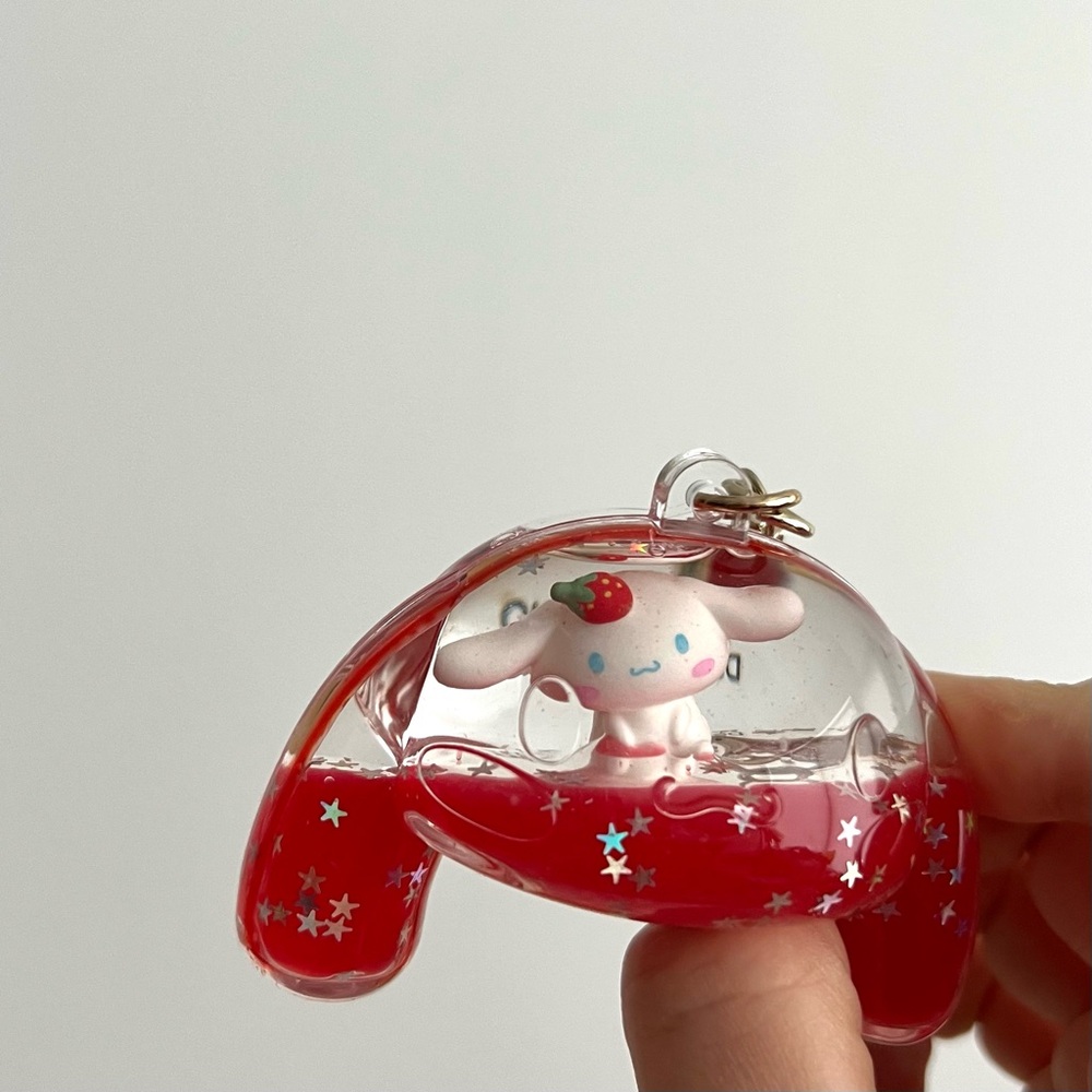 Brand New Sanrio Cinnamoroll Strawberry Red Charm Keychain